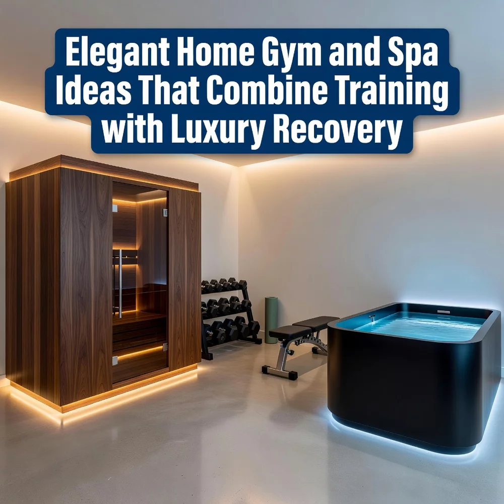 Elegant Home Gym and Spa Ideas That Combine Training with Luxury Recovery
