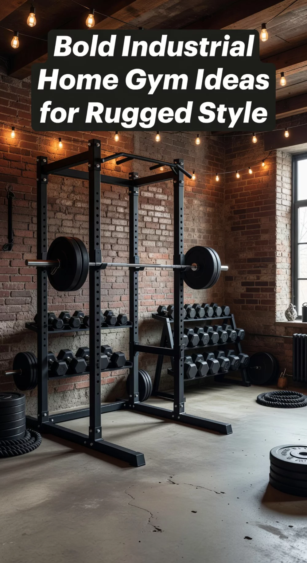 Bold Industrial Home Gym Ideas for Rugged Style