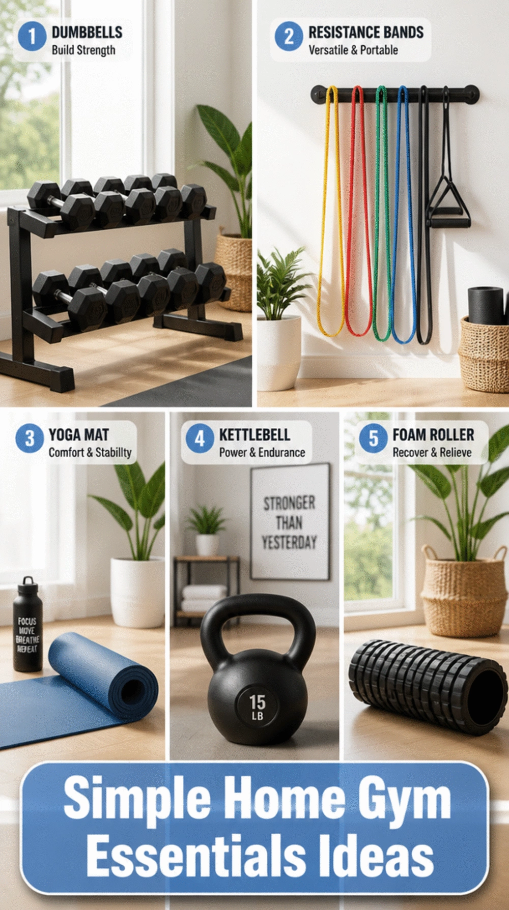 Why Starting a Home Gym with Five Items Beats Waiting Until You Can Afford More