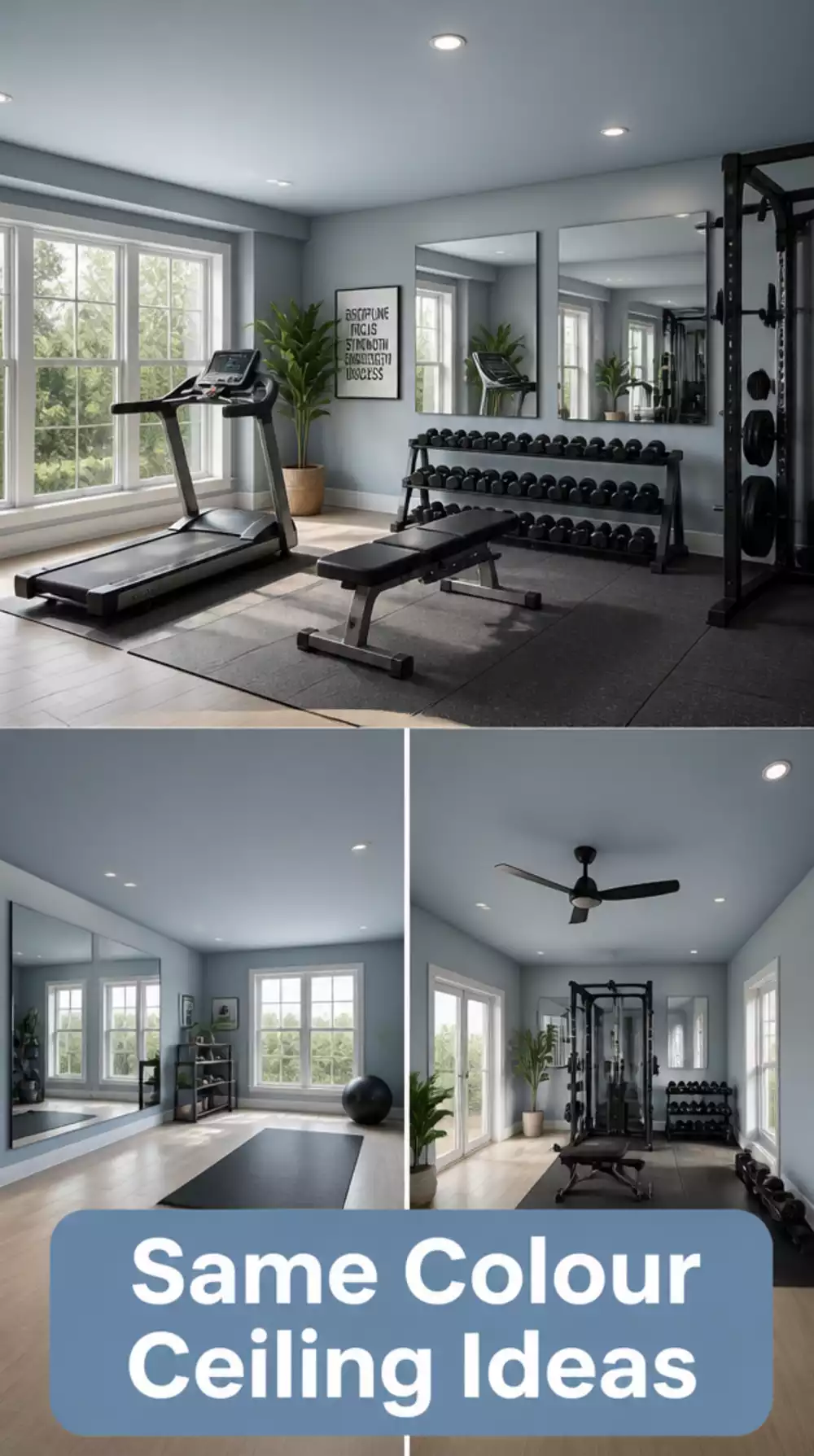 Why Painting a Home Gym Ceiling the Same Colour as the Walls Makes the Room Feel Taller