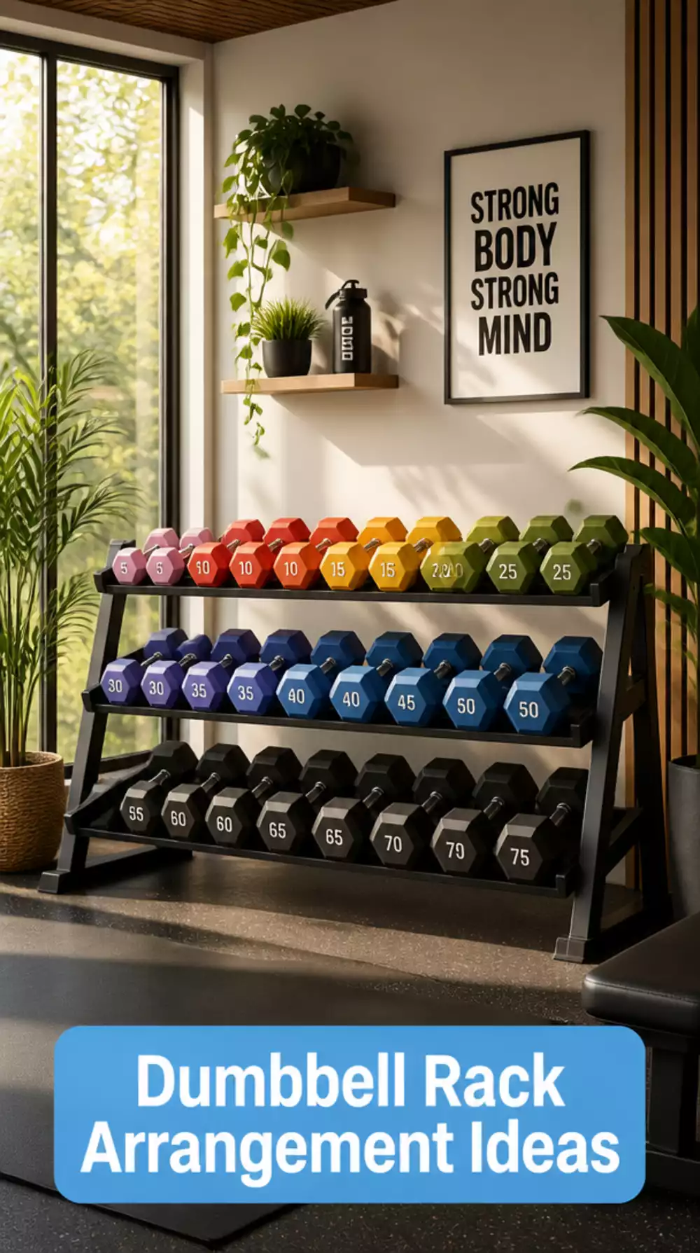 The Home Gym Dumbbell Arrangement Trick That Makes Any Rack Look Like a Showroom