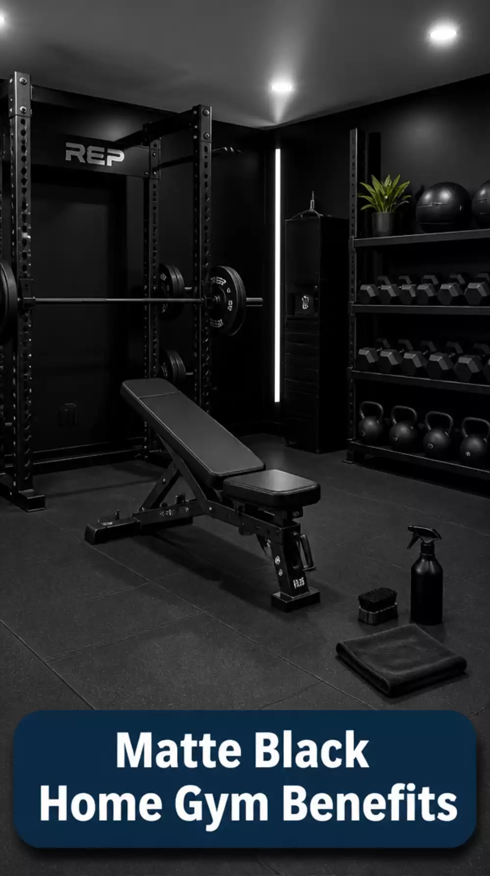 Why a Matte Black Home Gym Palette Requires Less Cleaning Than Any Light Finish